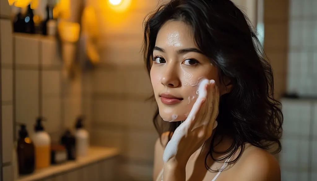 ล้างหน้าด้วยสบู่