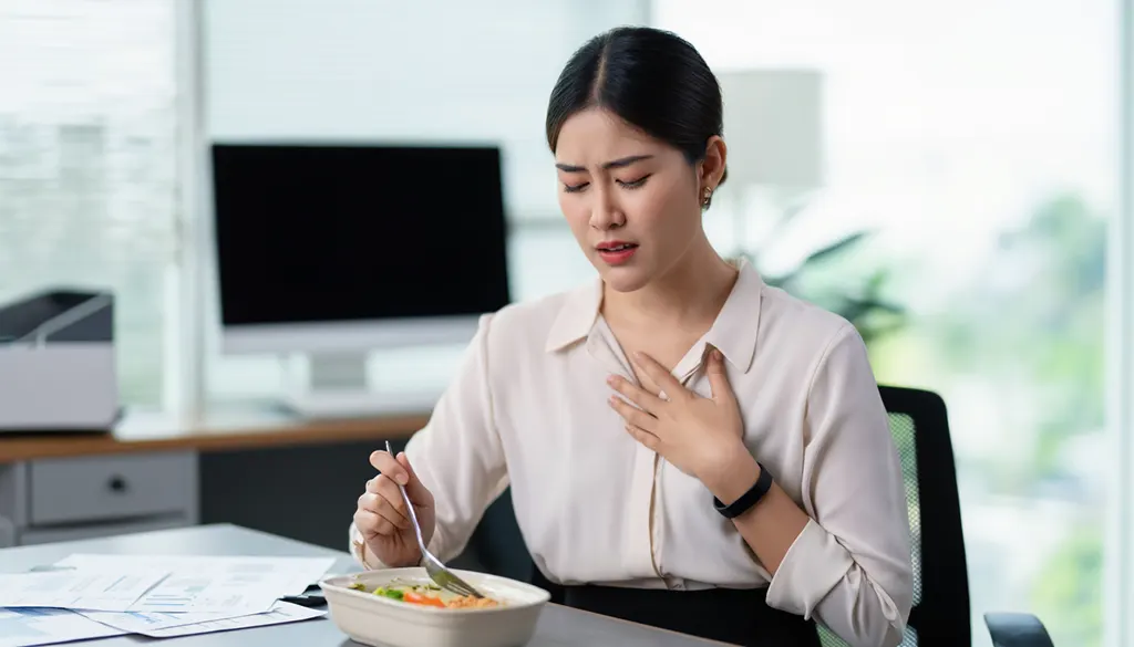 กรดไหลย้อนขึ้นกล่องเสียง