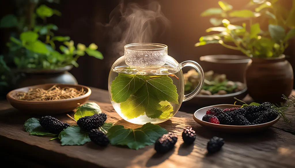 ปรับสมดุลด้วยชาใบหม่อน